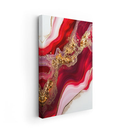 Royal Ruby Flow No. 2-Wall Art AI