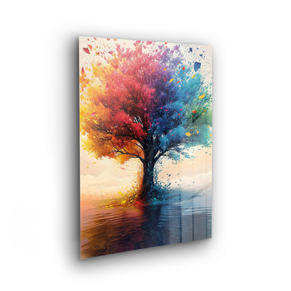 Vivid Essence - bunte Kunst als Acrylglas Wandbild