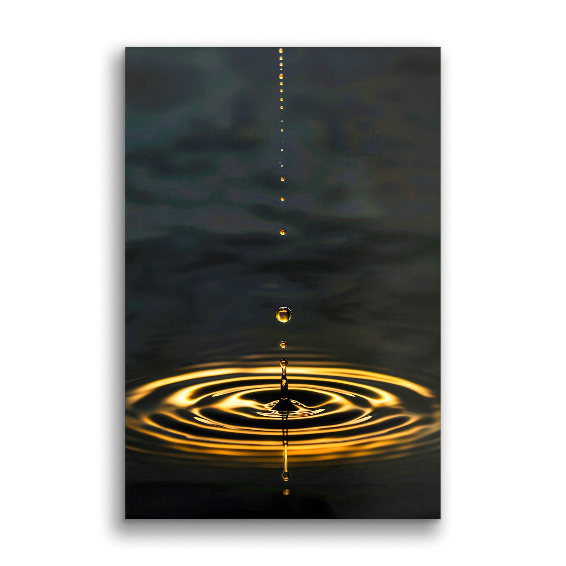 Lonely Goldfall-Wall Art AI