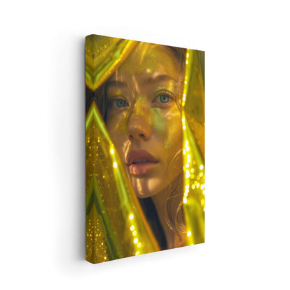 Golden Gaze - Hochwertige Goldene Bilder auf Leinwand