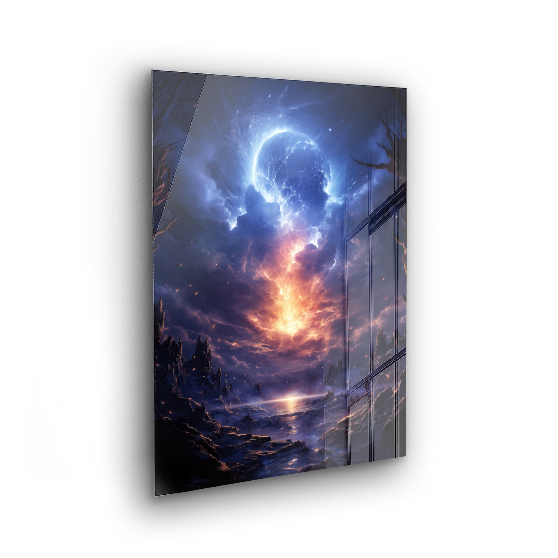 Galactic Sparks - Elegante Landschaftsbilder als Acrylglas-Wandbild