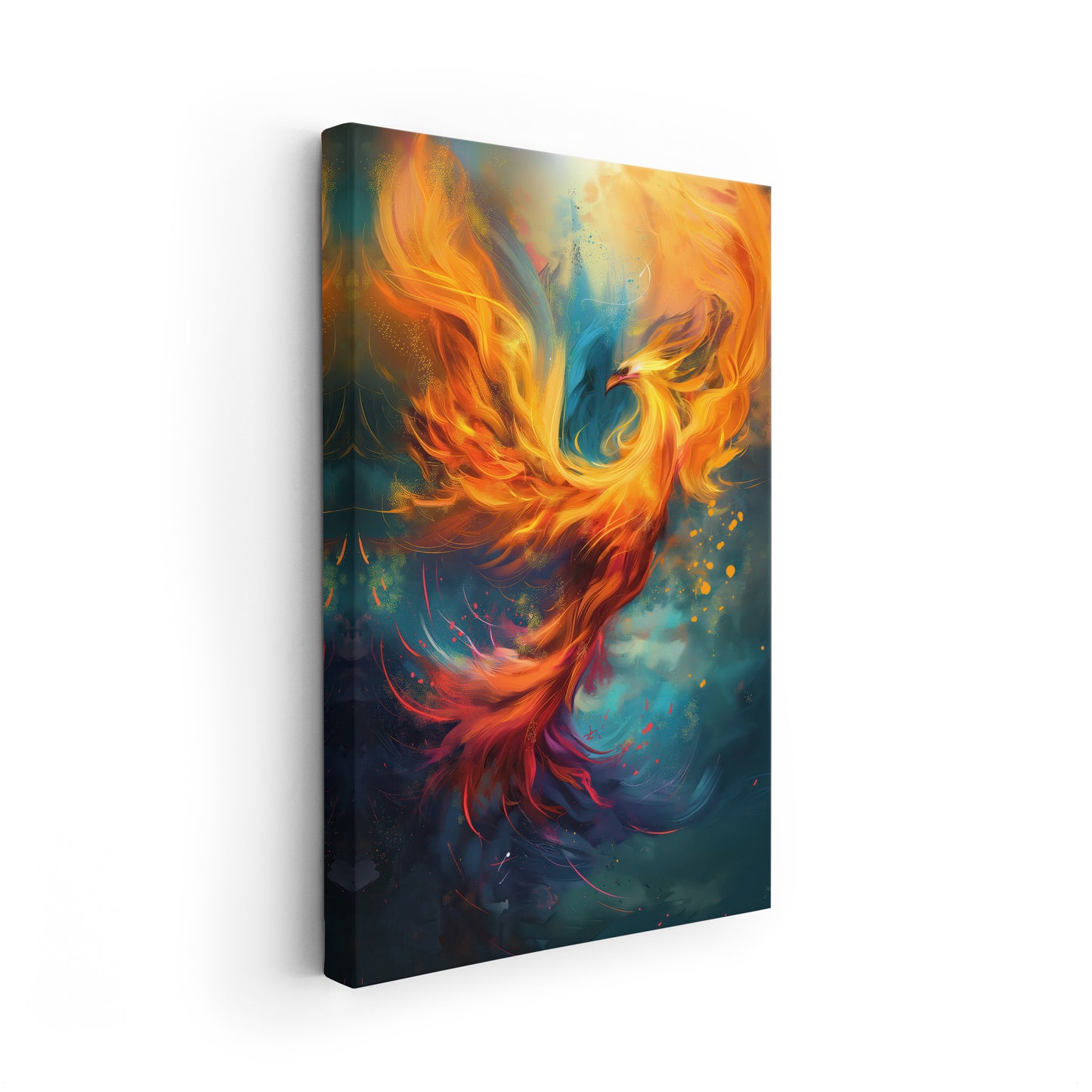 Rise of the Phoenix - bunte Kunst auf hochwertiger Leinwand