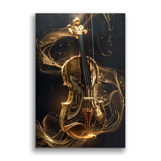 Symphony in Gold-Wall Art AI
