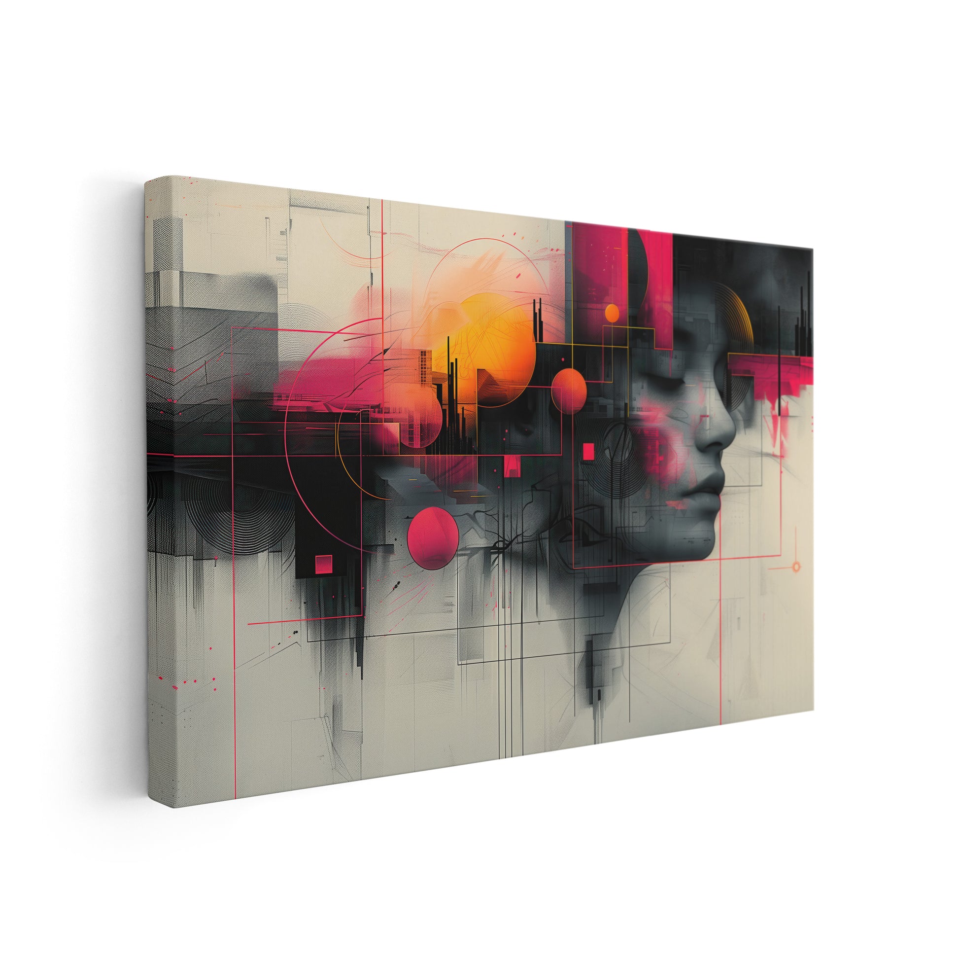 Abstract Emotions - Abstrakte digitale Kunst auf Leinwand