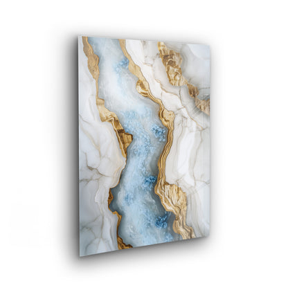 Celestial Marble No. 3 - Fluid Art Wandbild auf Acrylglas