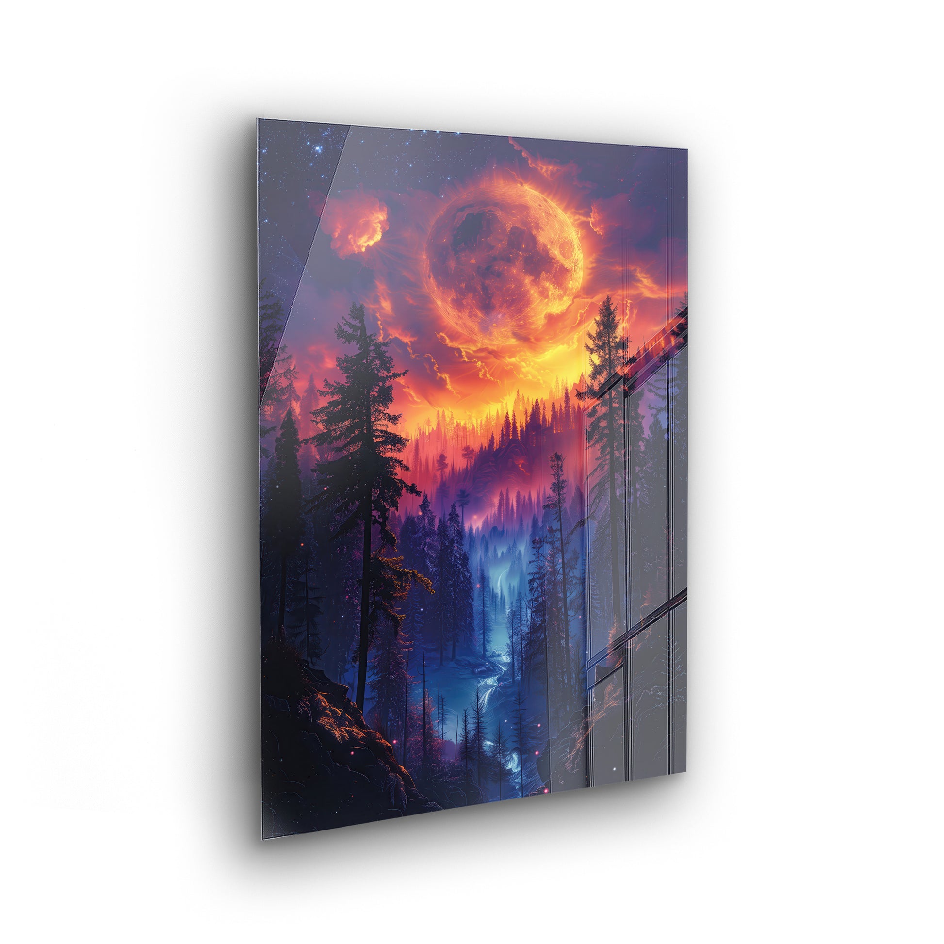 Flame Sky - Elegante Landschaftsbilder als Acrylglas-Wandbild