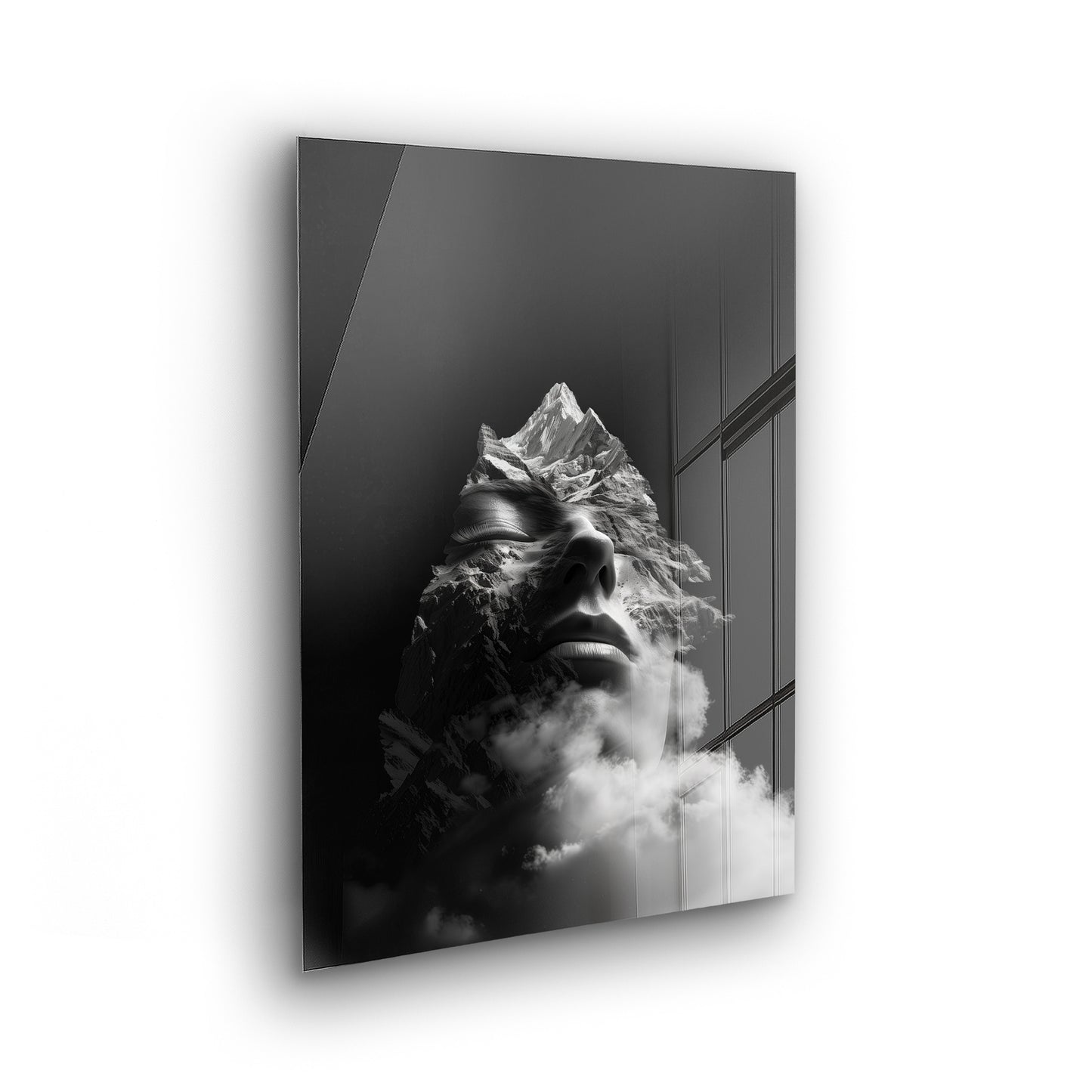Stone and Soul - Schwarz-Weiß Foto als Acrylglas Wandbild