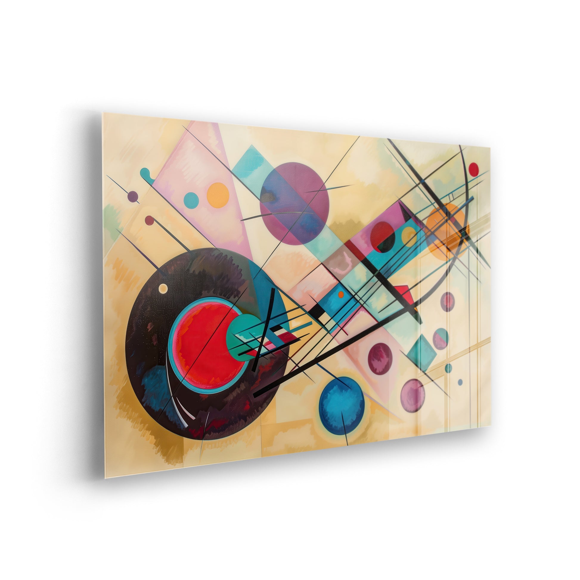 Circles and Squares - Klassische Kunst von Wassily Kandinsky als Acrylglas-Wandbild