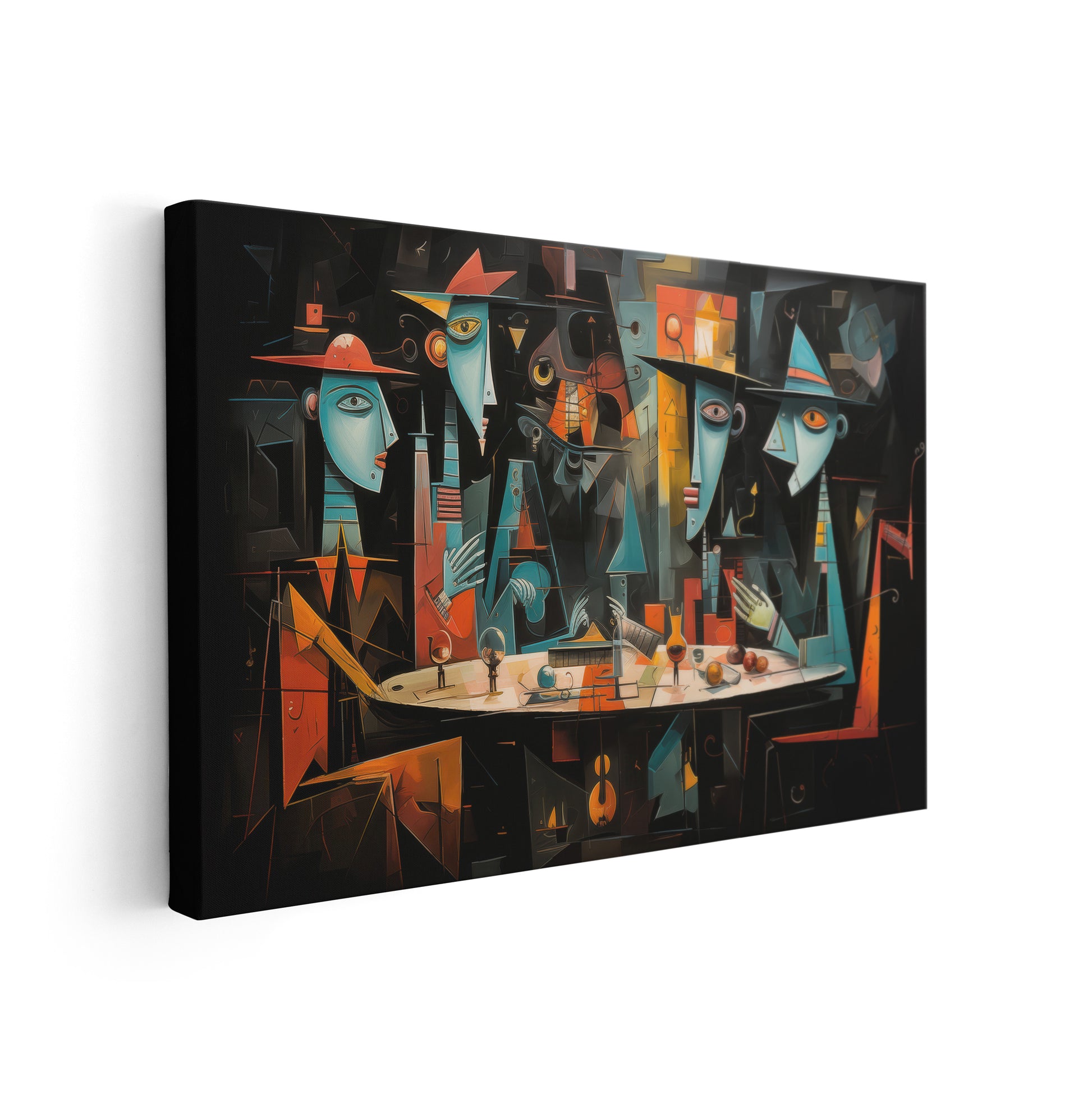 Cubist Conversation - Klassische Kunst als hochwertige Leinwand von Pablo Picasso