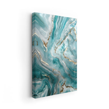 Icy Blue Marble No. 2-Wall Art AI