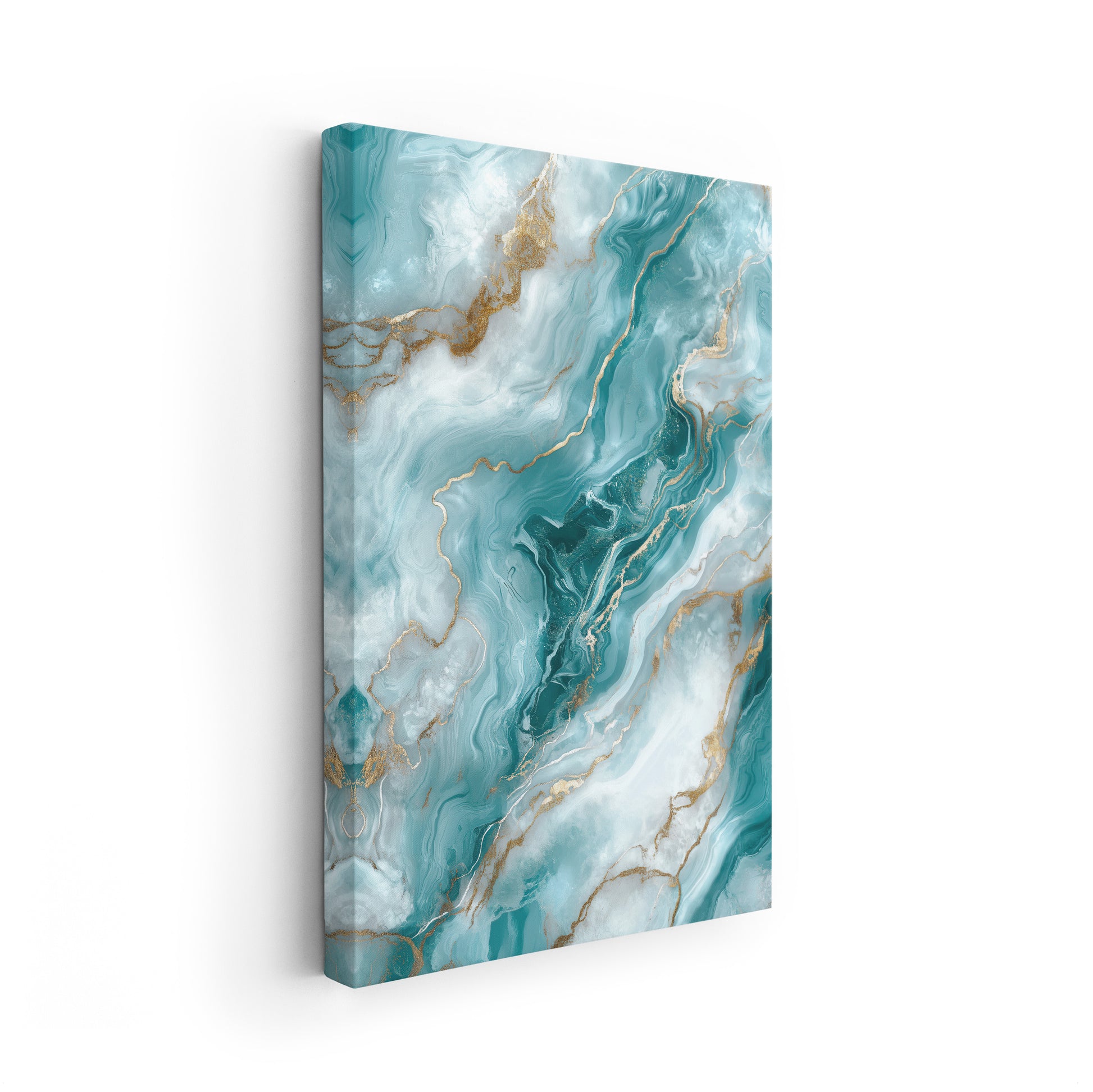 Icy Blue Marble No. 3-Wall Art AI