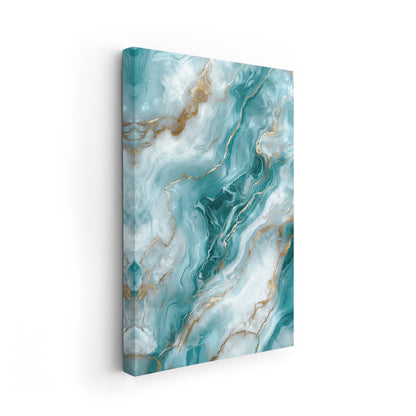 Icy Blue Marble No. 3-Wall Art AI