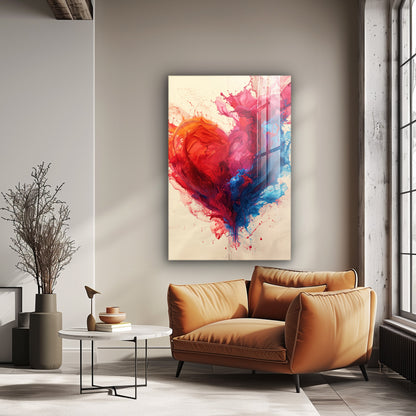 Lovely Pulse of Colors - Hochwertige Wandkunst in stilvollem Interieur
