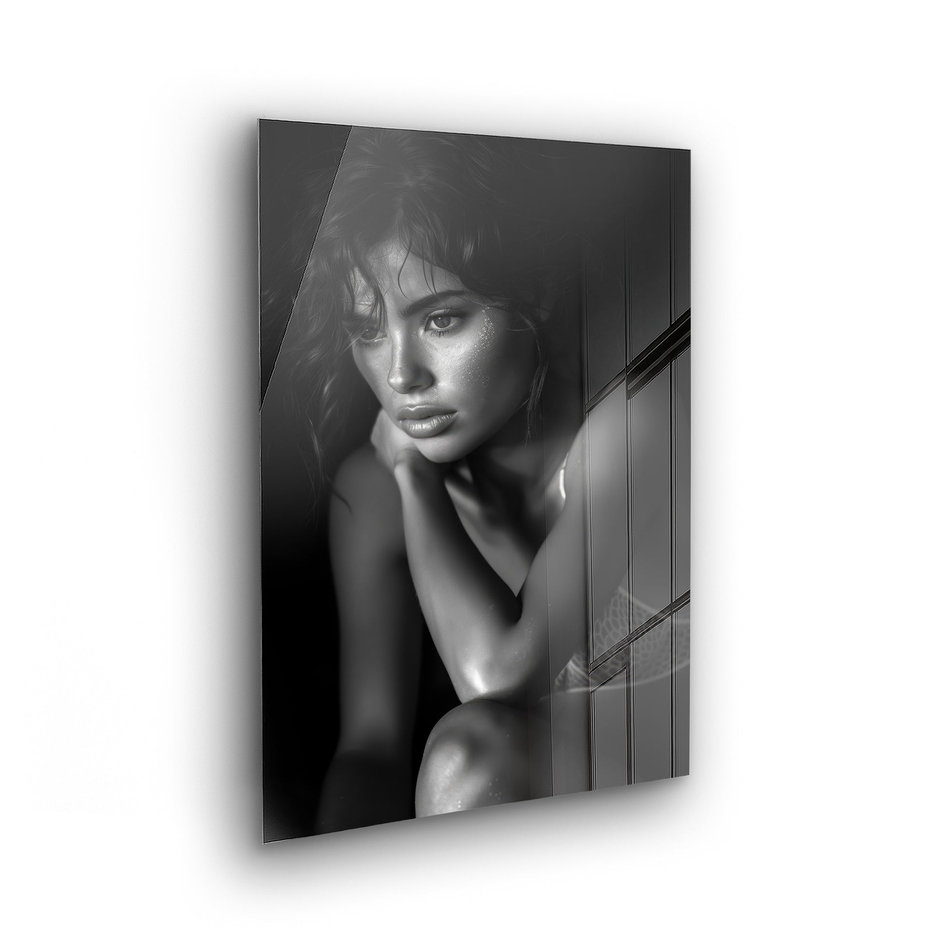 Silent Beauty - Schwarz-Weiß Foto als Acrylglas Wandbild