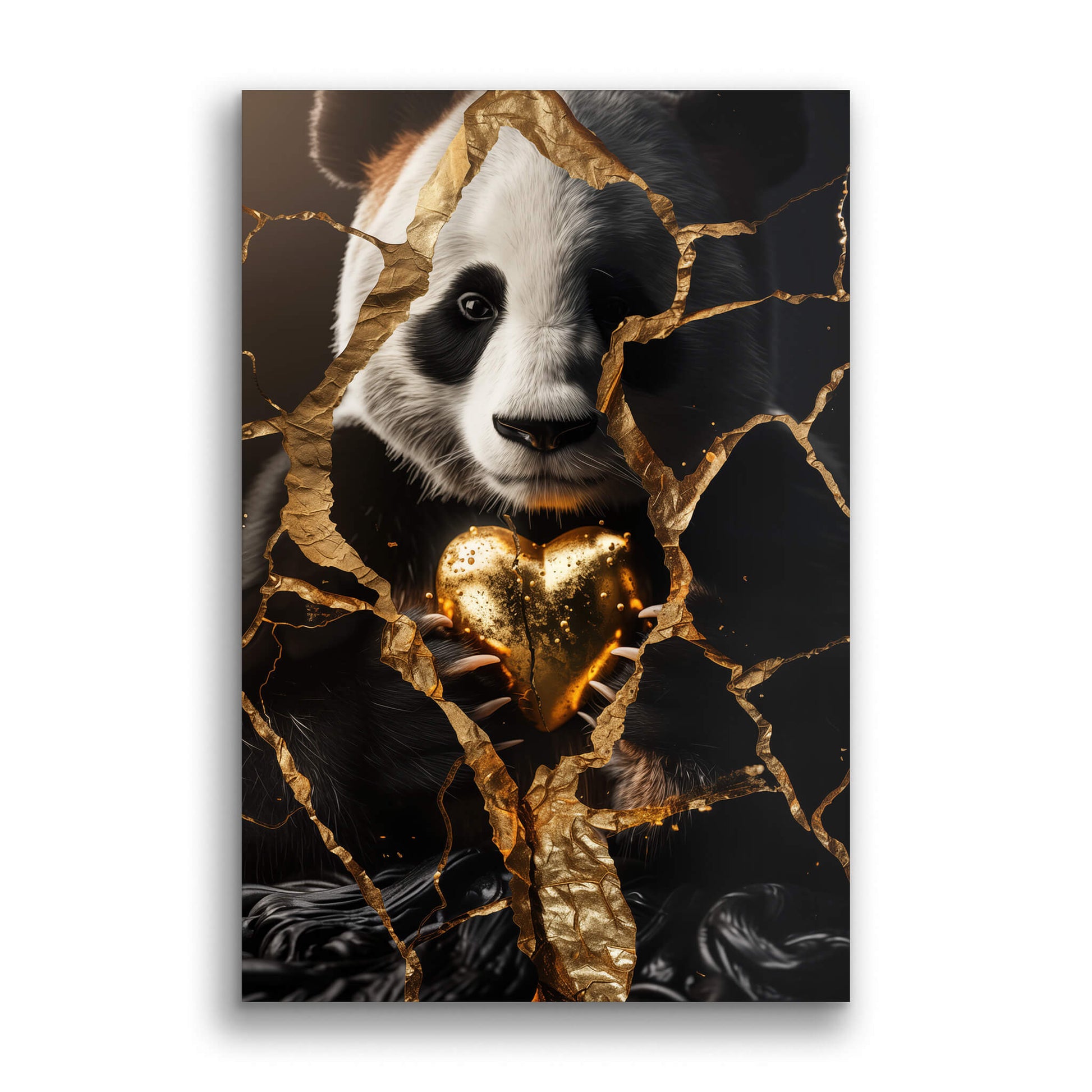 Panda Love-Wall Art AI