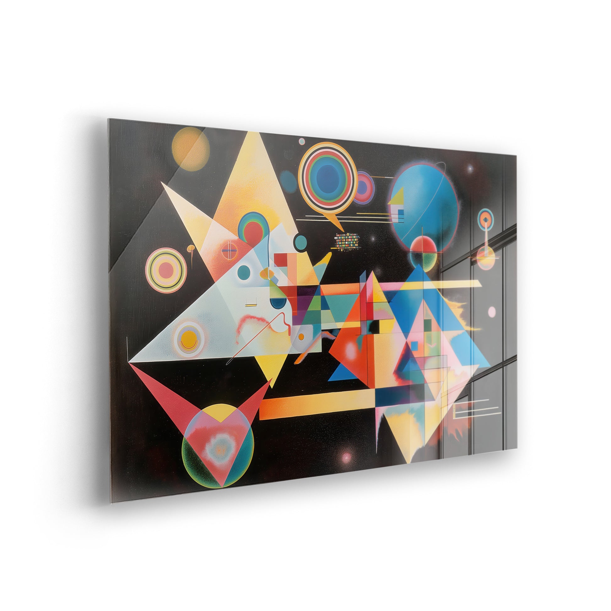 Geometric Encounter - Klassische Kunst von Wassily Kandinsky als Acrylglas-Wandbild