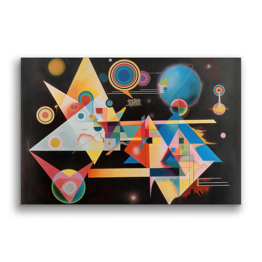 Geometric Encounter-Wall Art AI