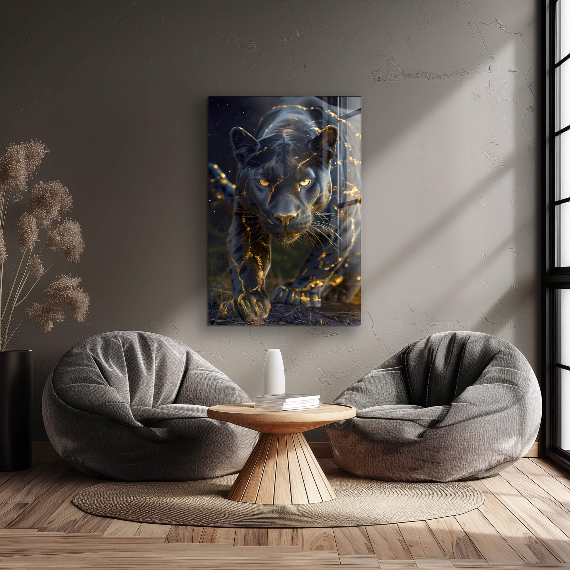 Majestic Shadow - Wandbild in moderner Wohnumgebung