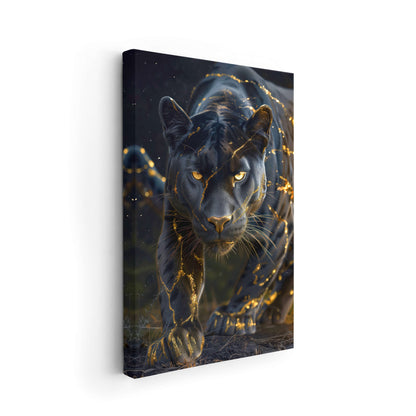 Majestic Shadow - Hochwertige Goldene Bilder auf Leinwand