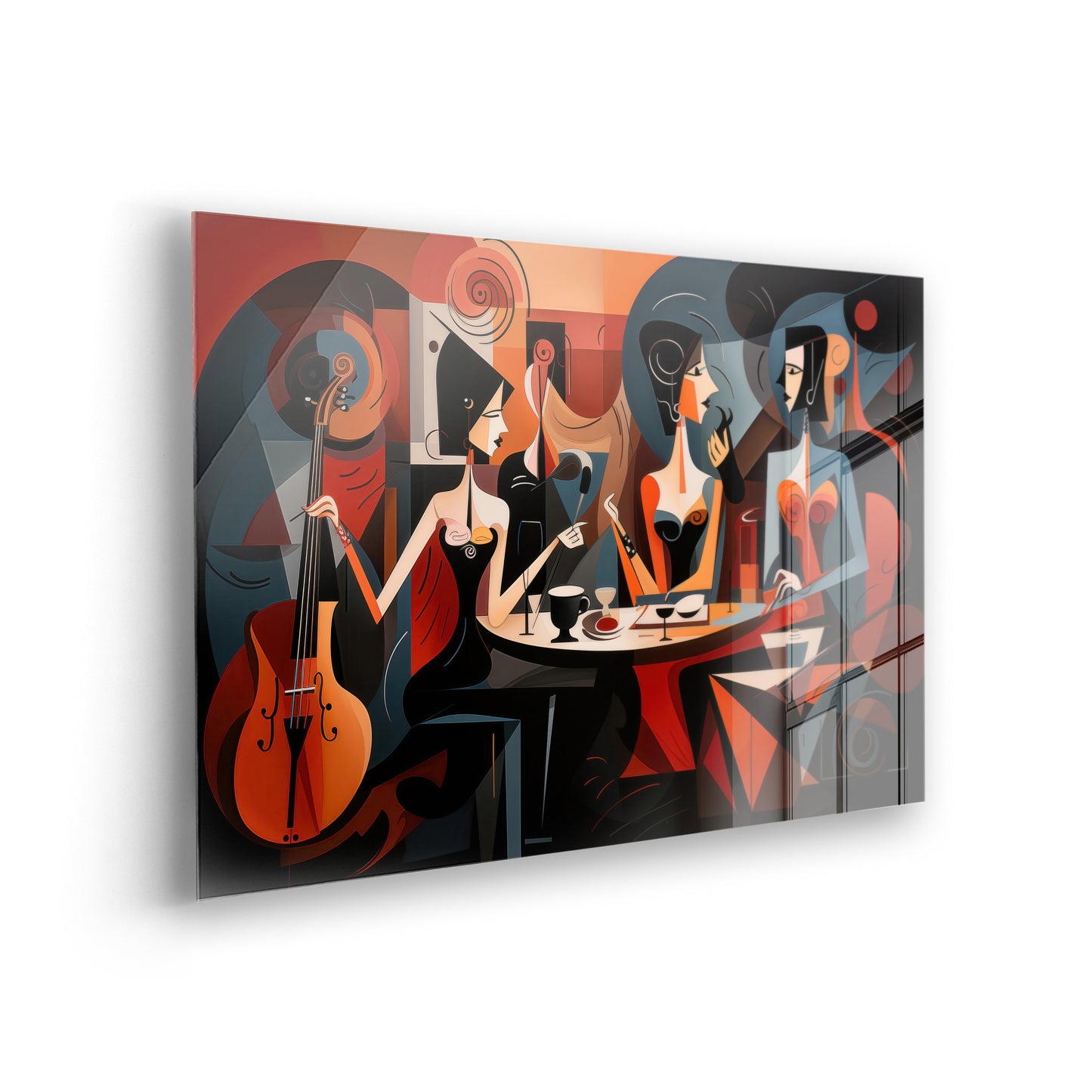 Symphonic Night Out - Klassische Kunst als Acrylglas-Wandbild von Pablo Picasso