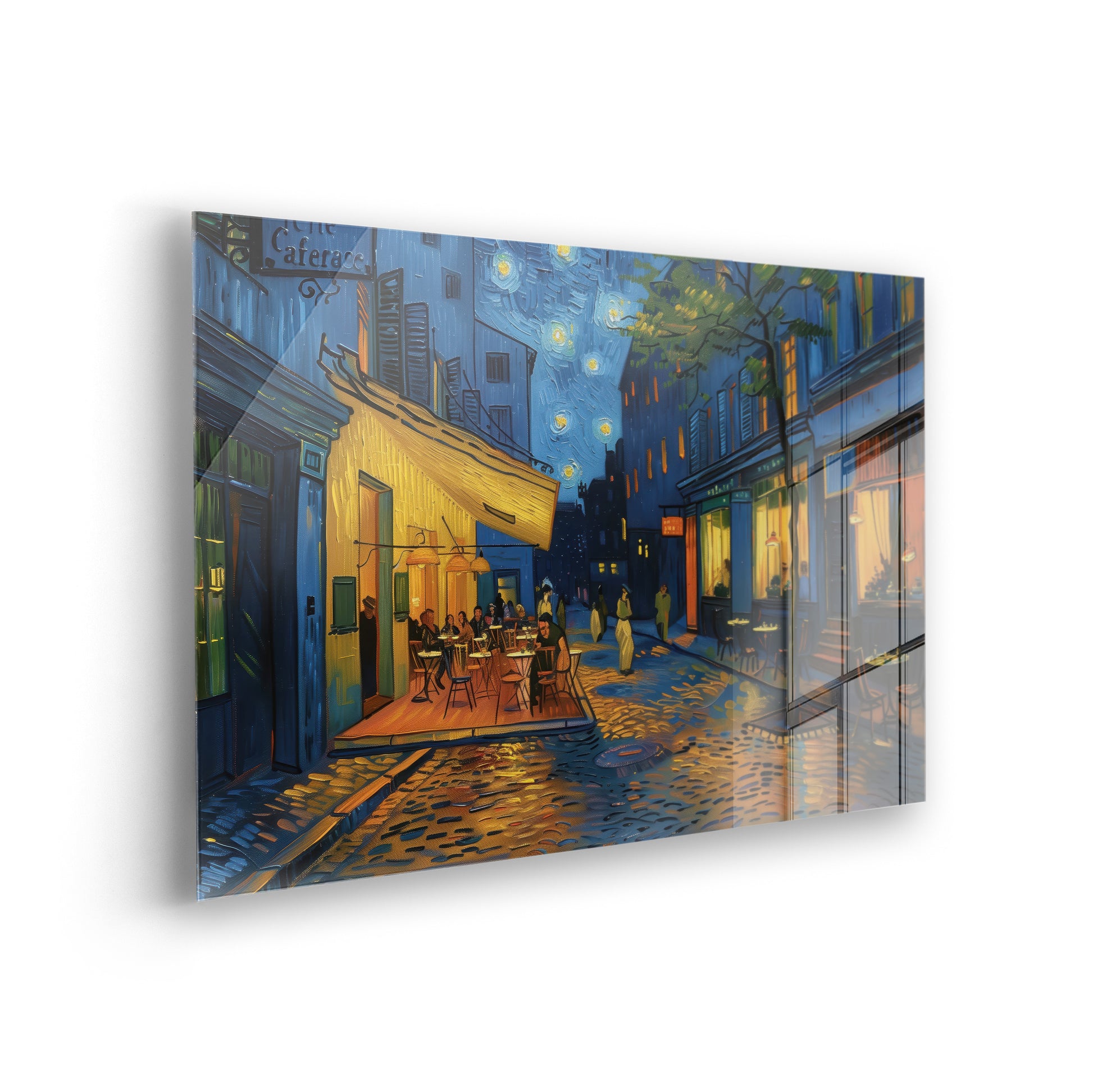 Cozy Nightlife - Acrylglas-Kunst von Vincent van Gogh