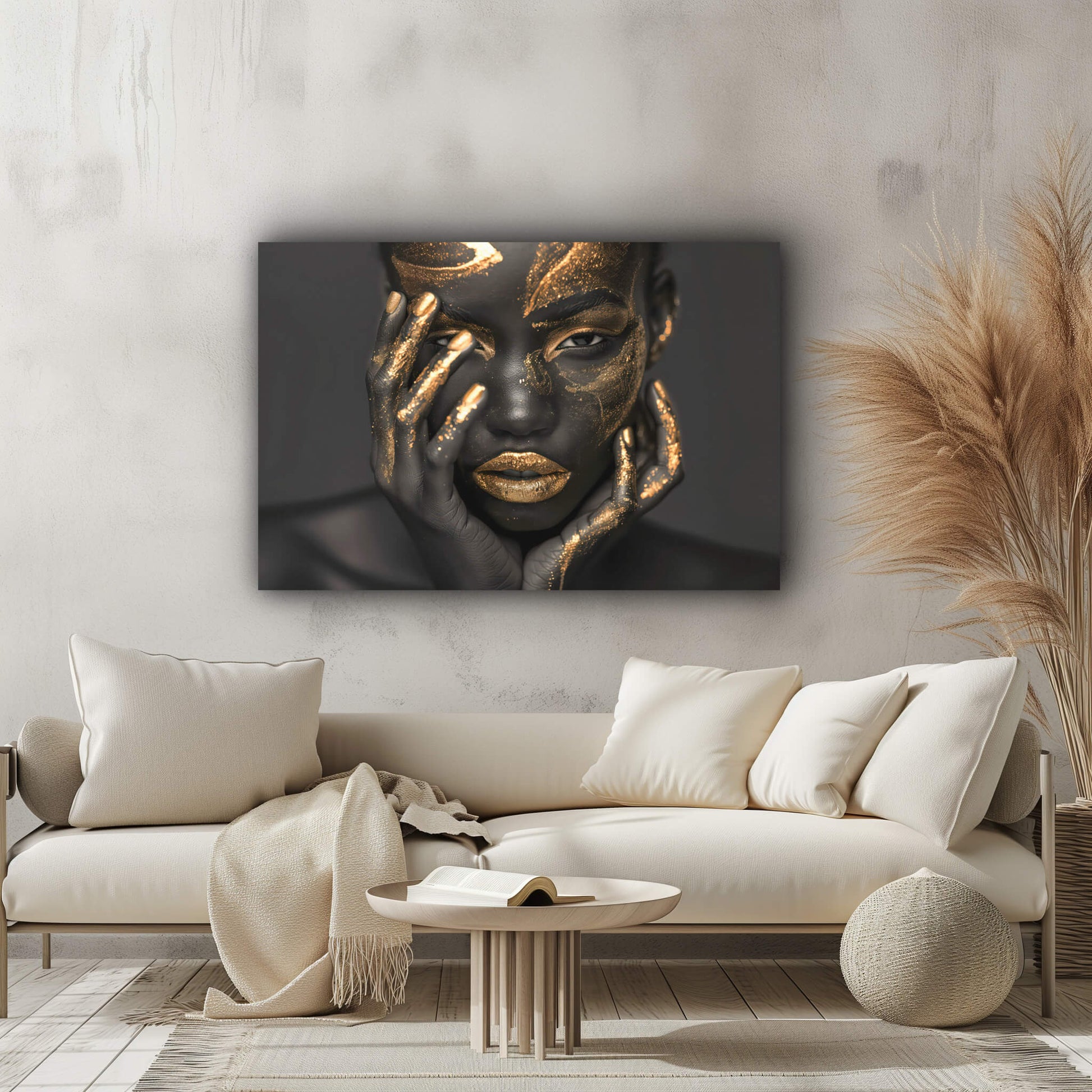 Sparkling Elegance - Wandbild in moderner Wohnumgebung