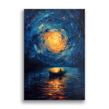Boat under the Stars-Wall Art AI