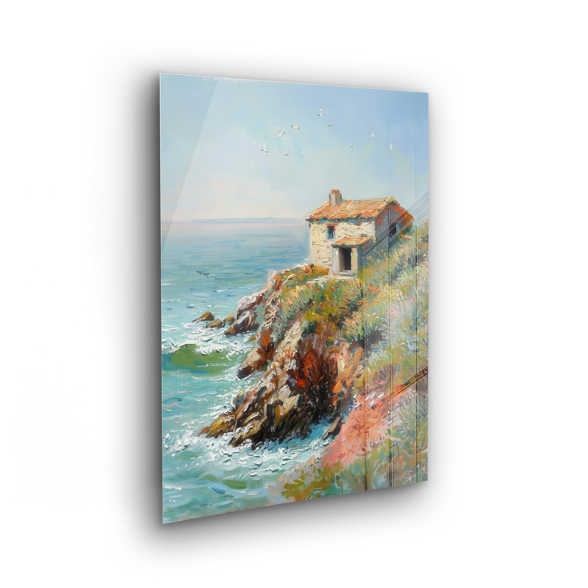 The House by the Sea - Klassische Kunst als Acrylglas-Wandbild von Claude Monet