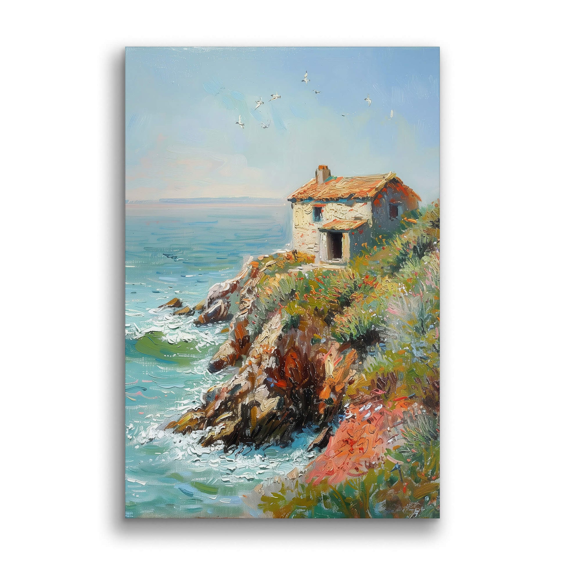 The House by the Sea-Wall Art AI