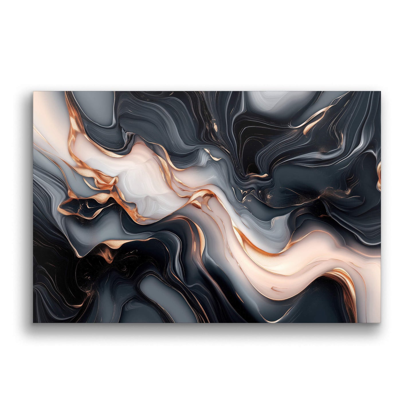 River of Rosé Gold-Wall Art AI