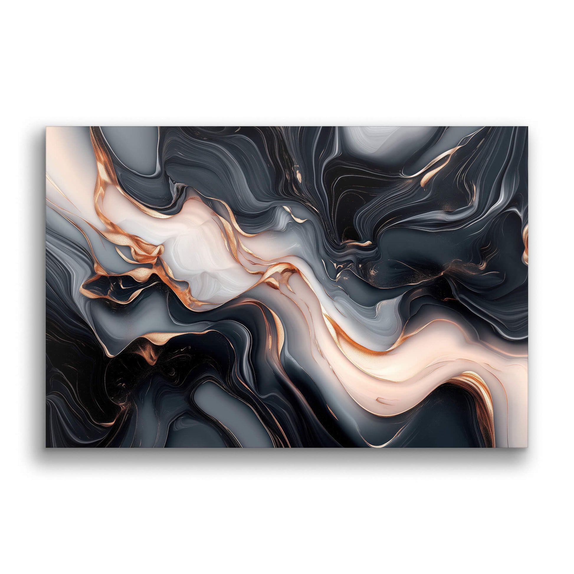 River of Rosé Gold-Wall Art AI