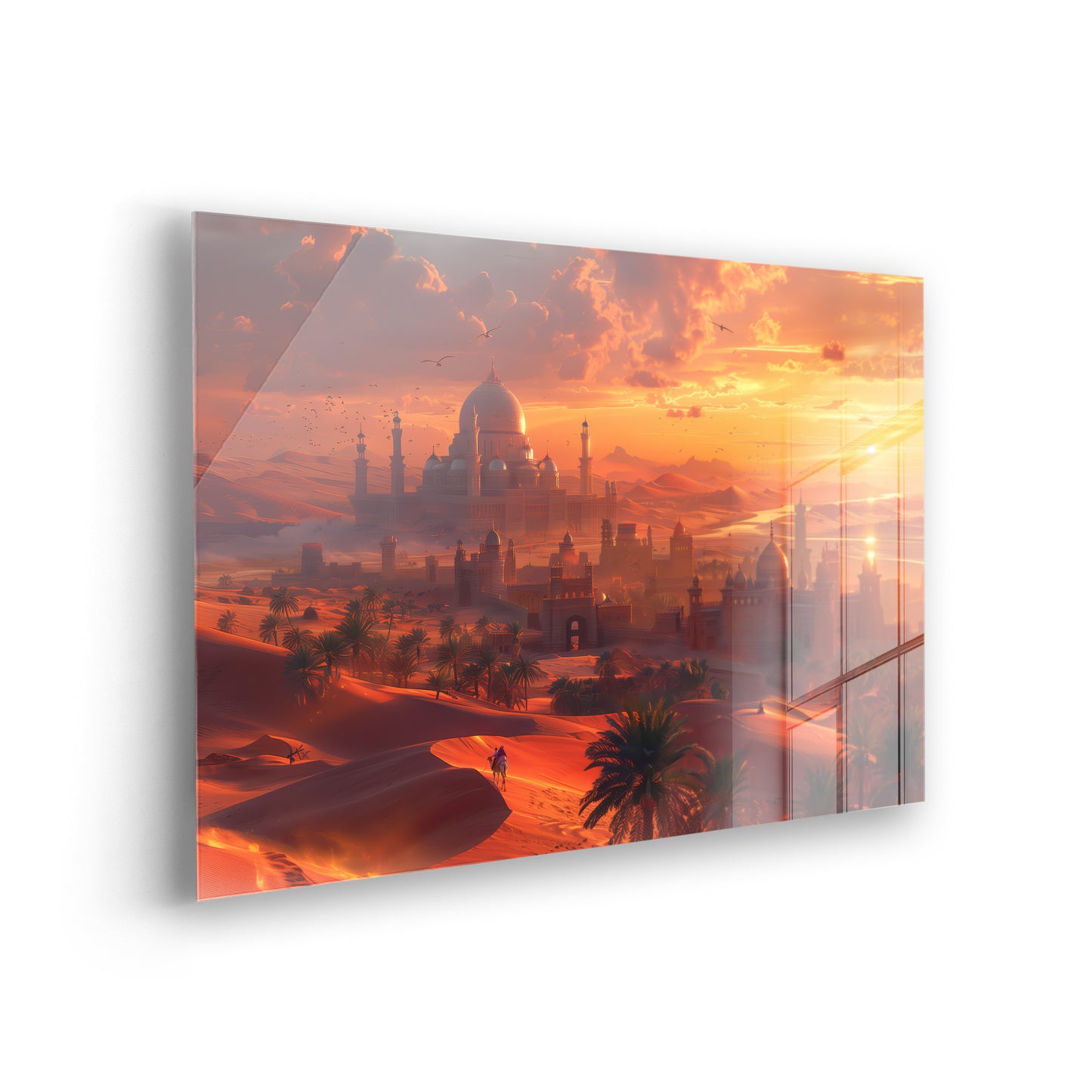 The Golden Desert - Elegante Landschaftsbilder als Acrylglas-Wandbild