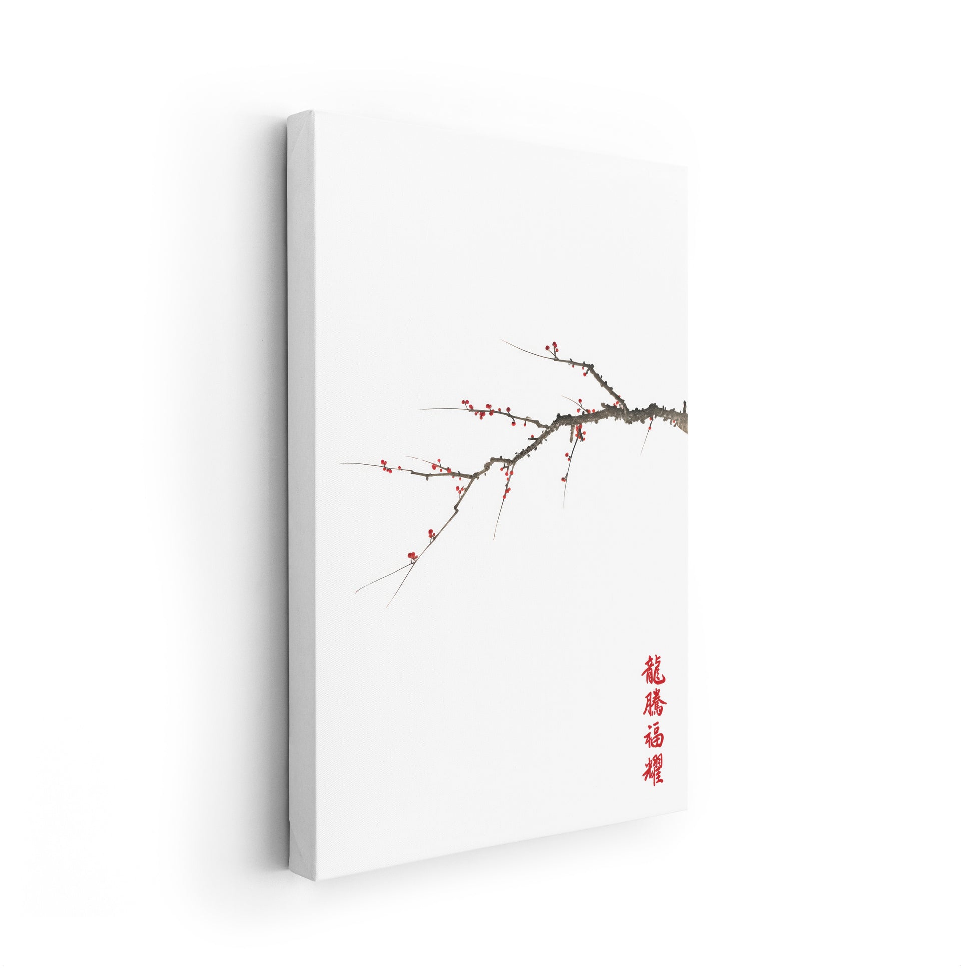 Lonely Bloom - Premium Leinwand-Wandbild als asiatische Kunst