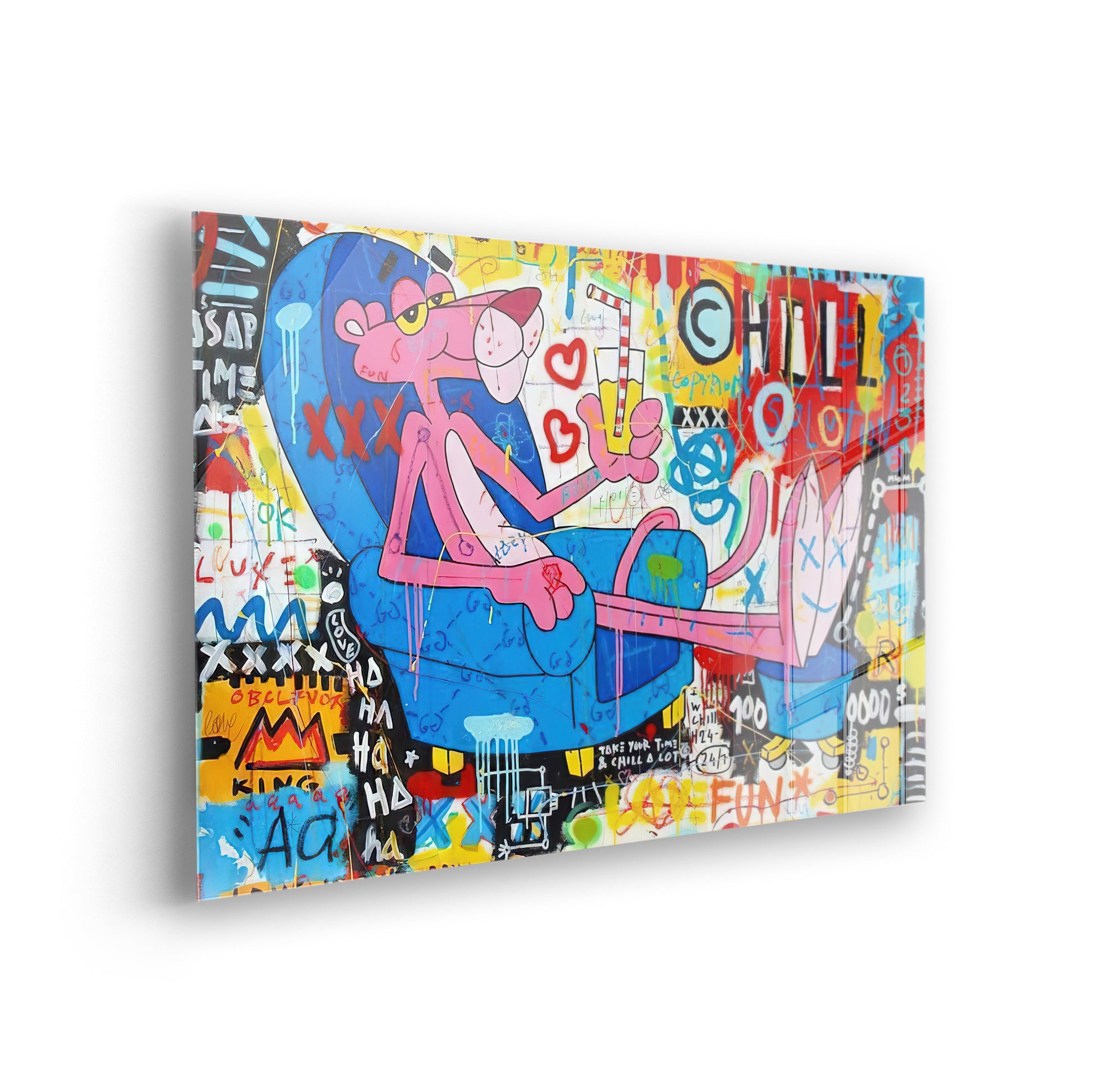 Chill Panther - Stilvolle Pop Art Bilder als Acrylglas-Wandbild