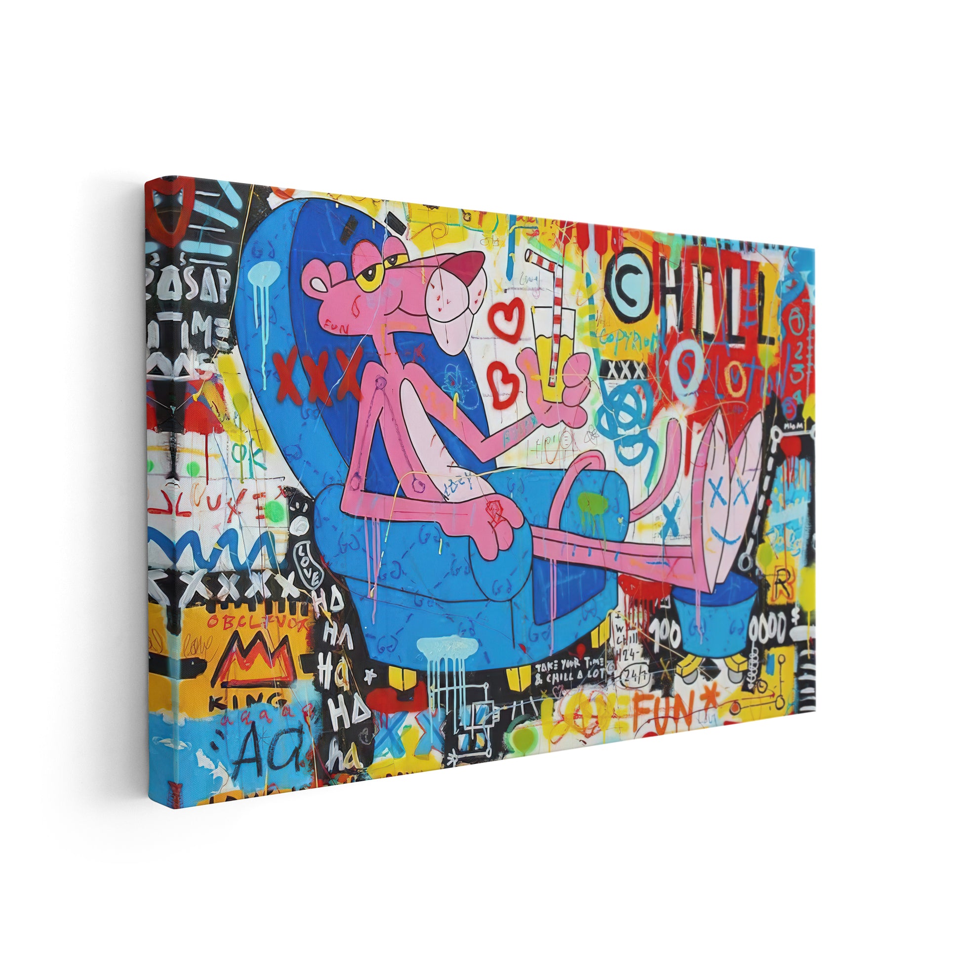 Chill Panther - Hochwertige Pop Art Bilder auf Leinwand