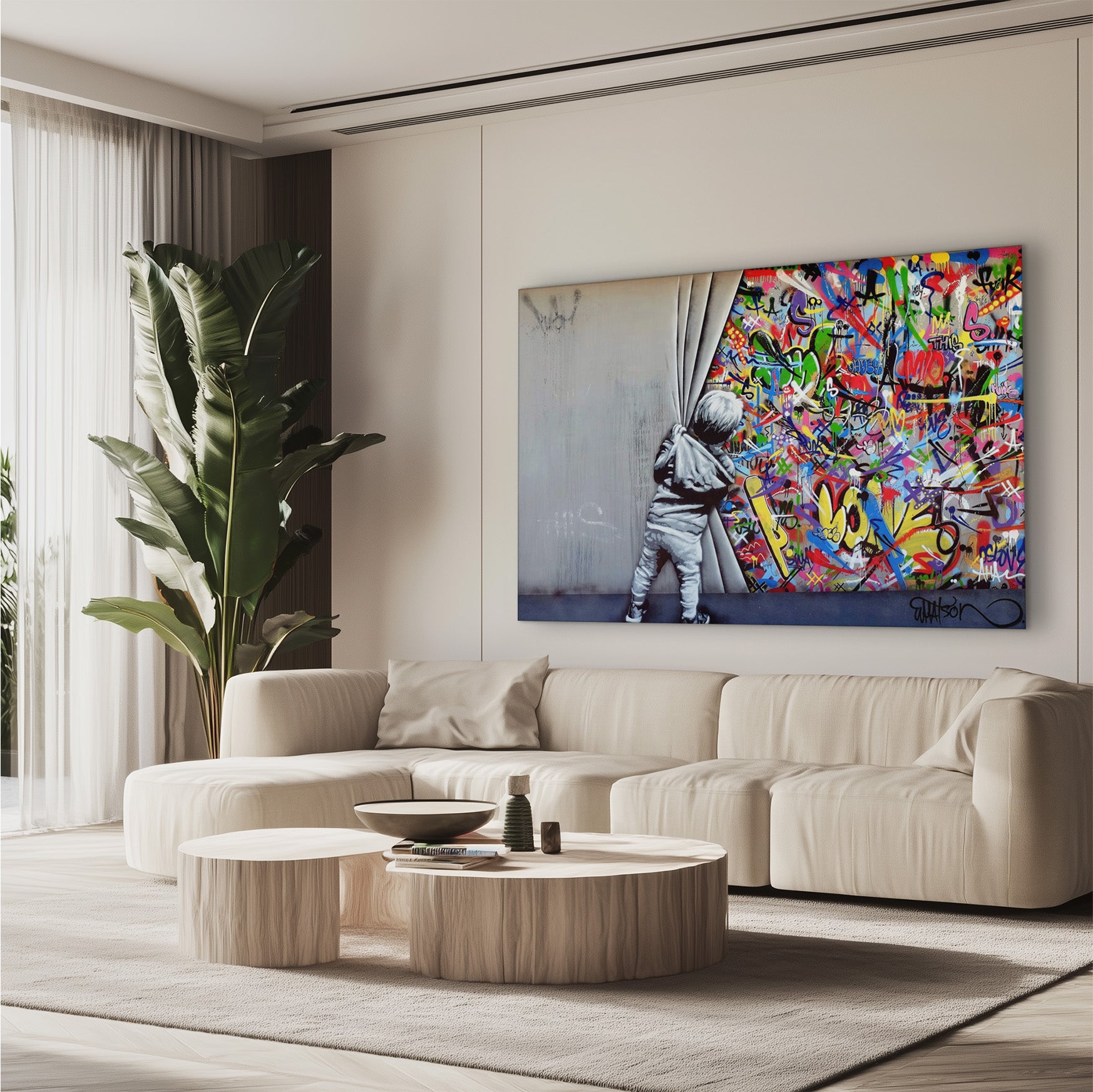 Behind the Curtain – Wall Art AI