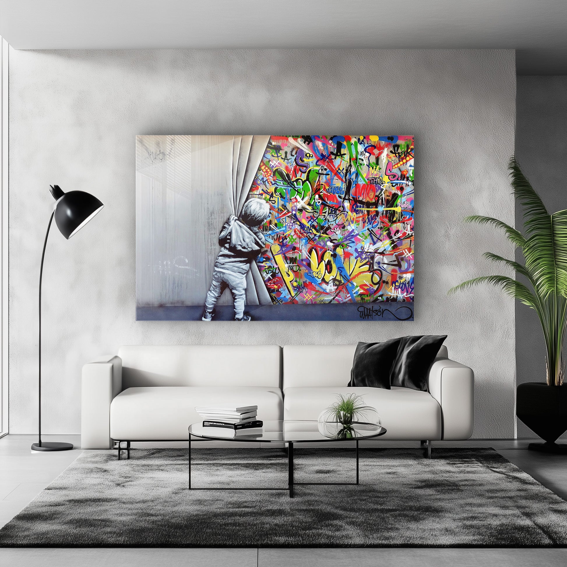 Behind the Curtain – Wall Art AI