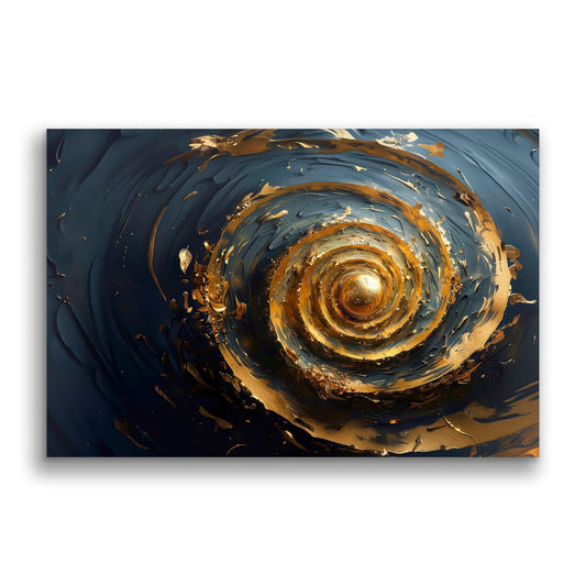 Golden Swirl-Wall Art AI