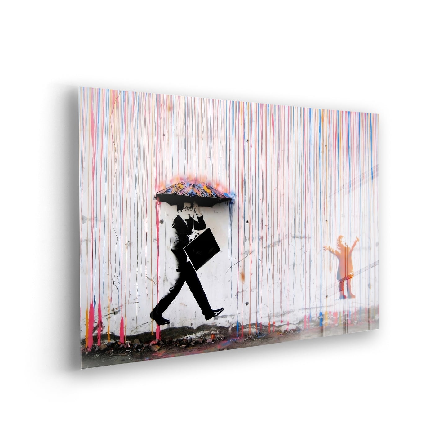 Colored Rain - Stilvolle Pop Art Bilder als Acrylglas-Wandbild