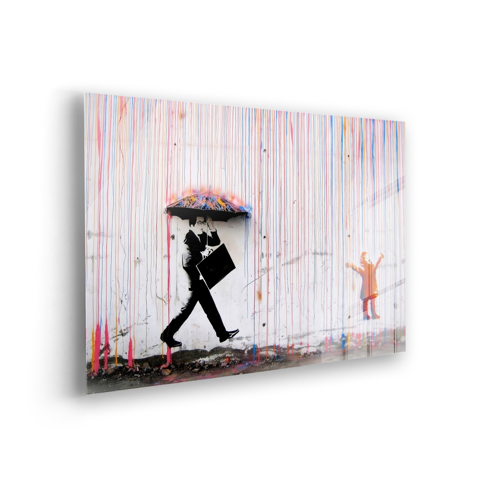 Colored Rain - Stilvolle Pop Art Bilder als Acrylglas-Wandbild
