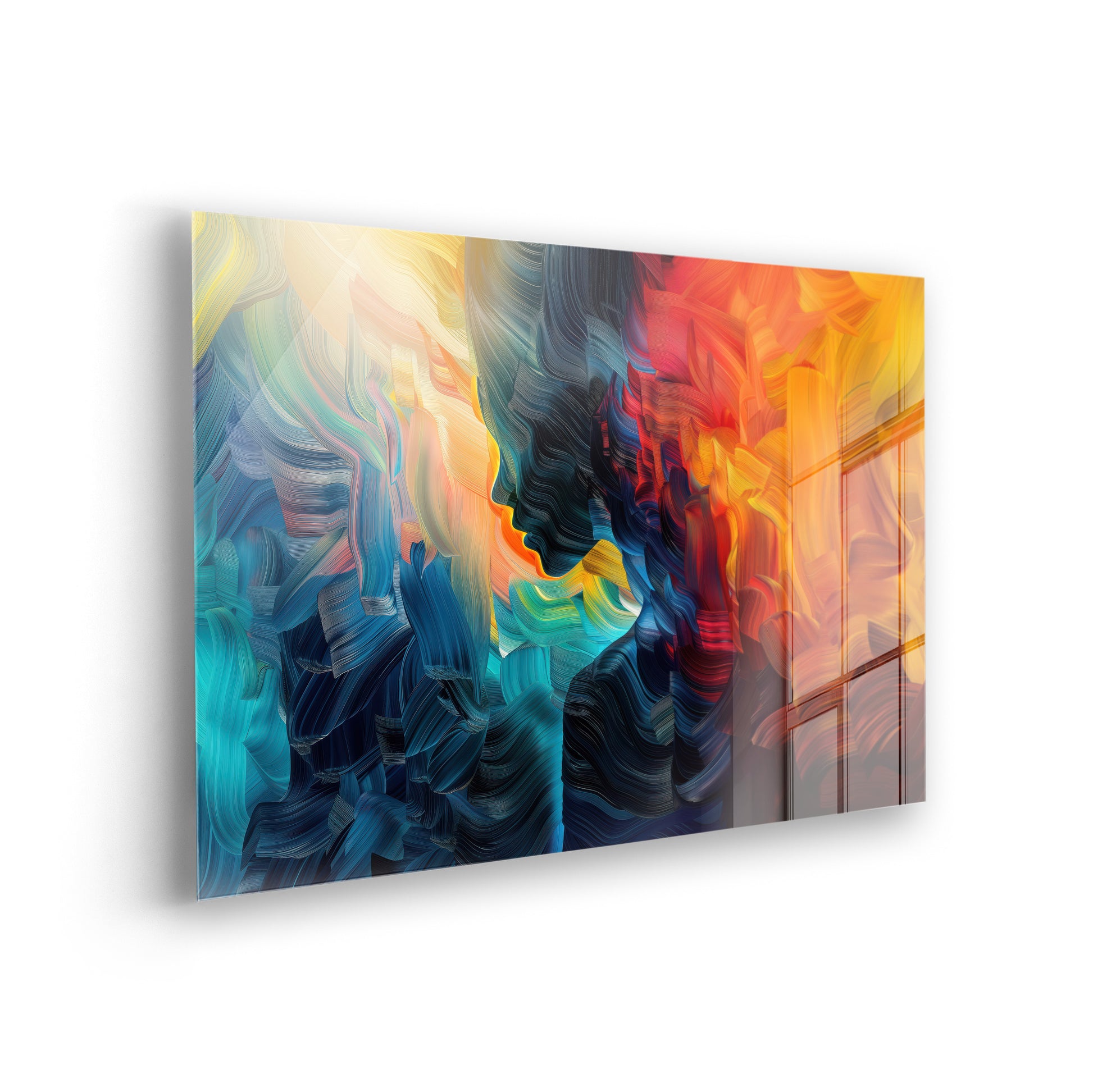 Echo of Colors - bunte Kunst als Acrylglas Wandbild