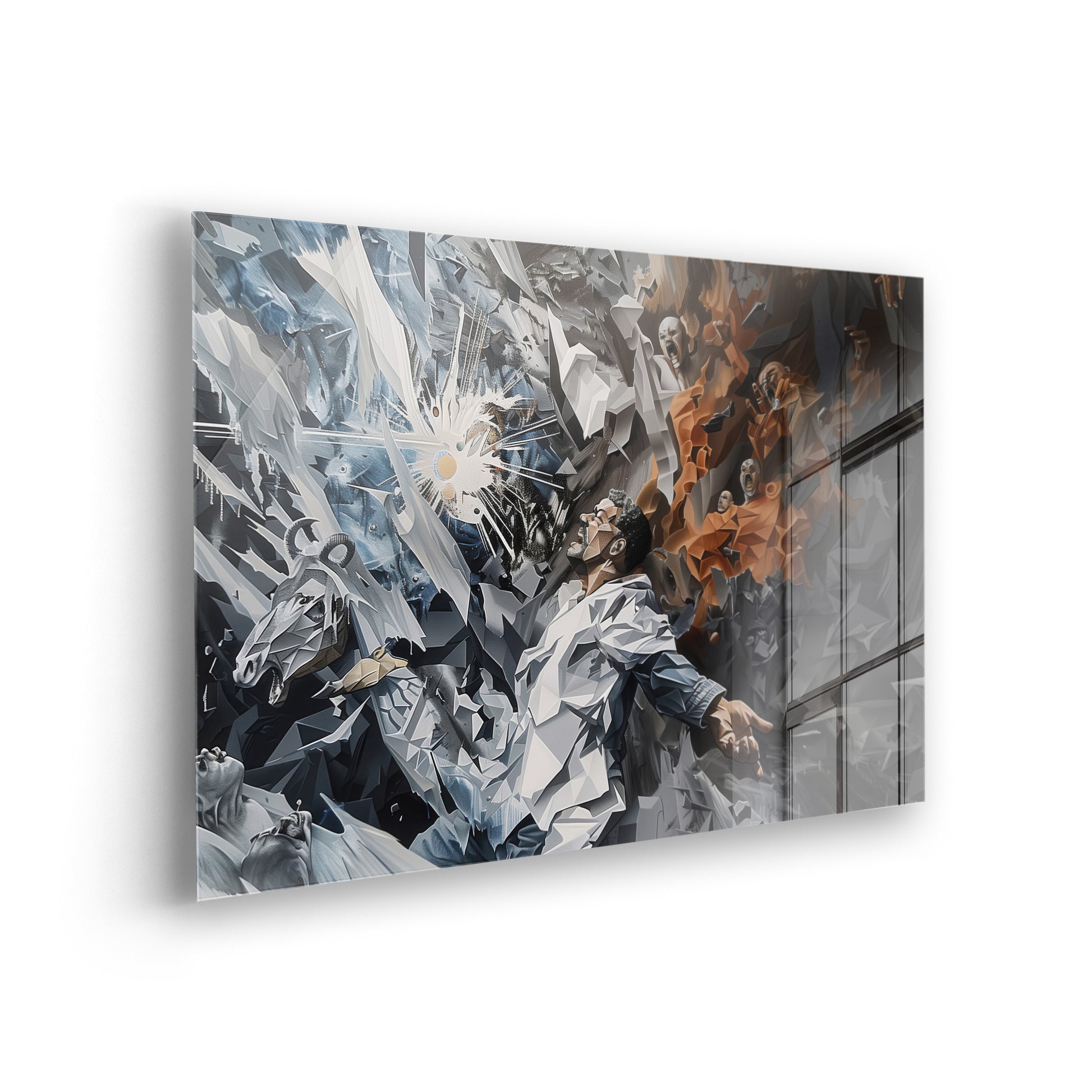 Battle of Heaven - Klassische Kunst als Acrylglas-Wandbild von Pablo Picasso