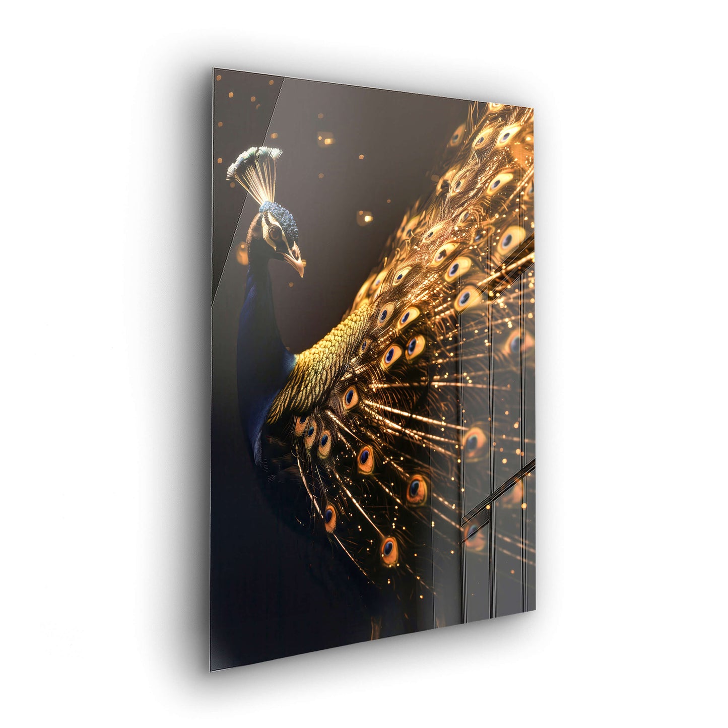 Glimmering Grace - Stilvolle Goldene Bilder als Acrylglas-Wandbild