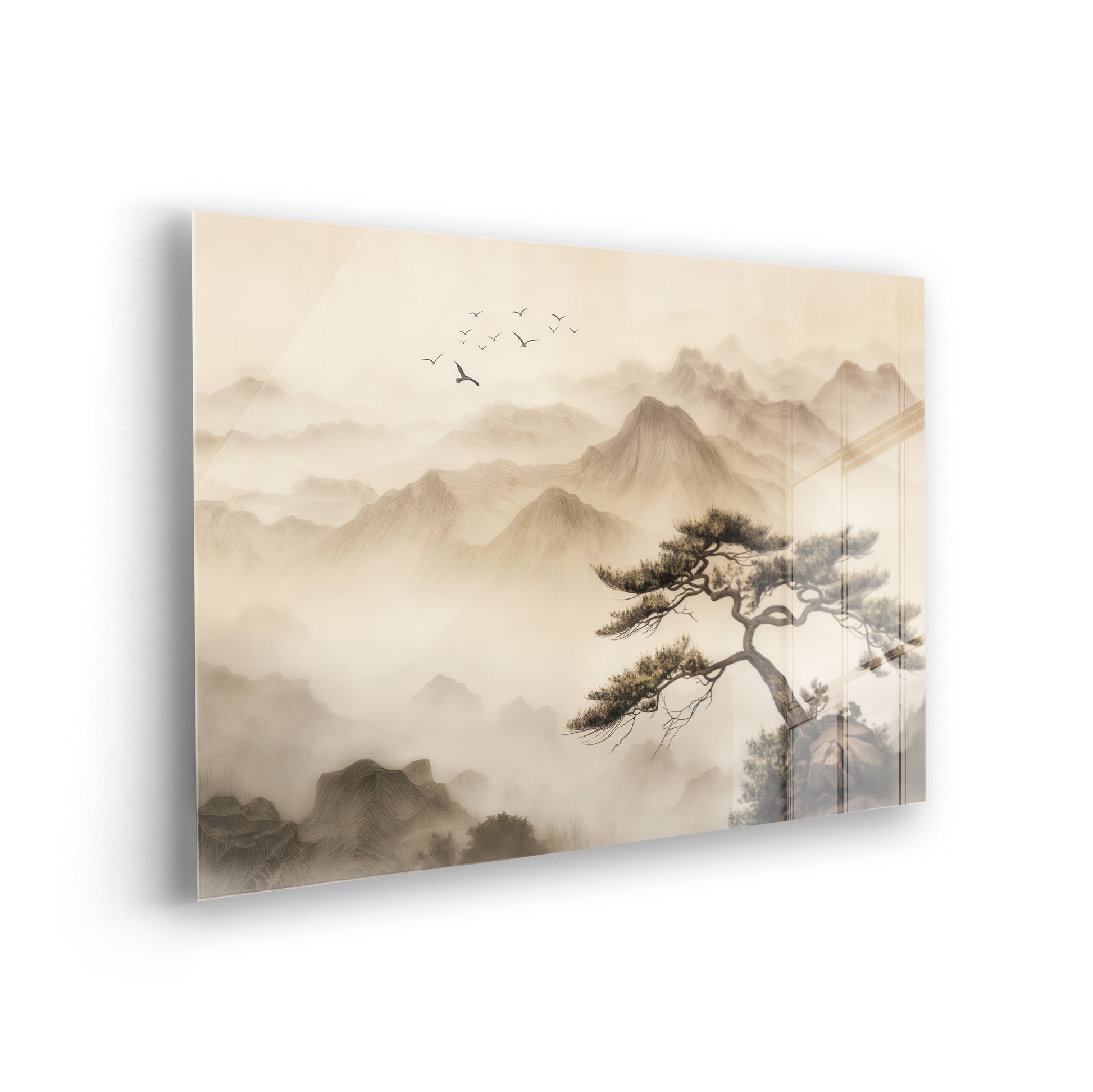 Silent Mountains - Asiatische Kunst auf Acrylglas