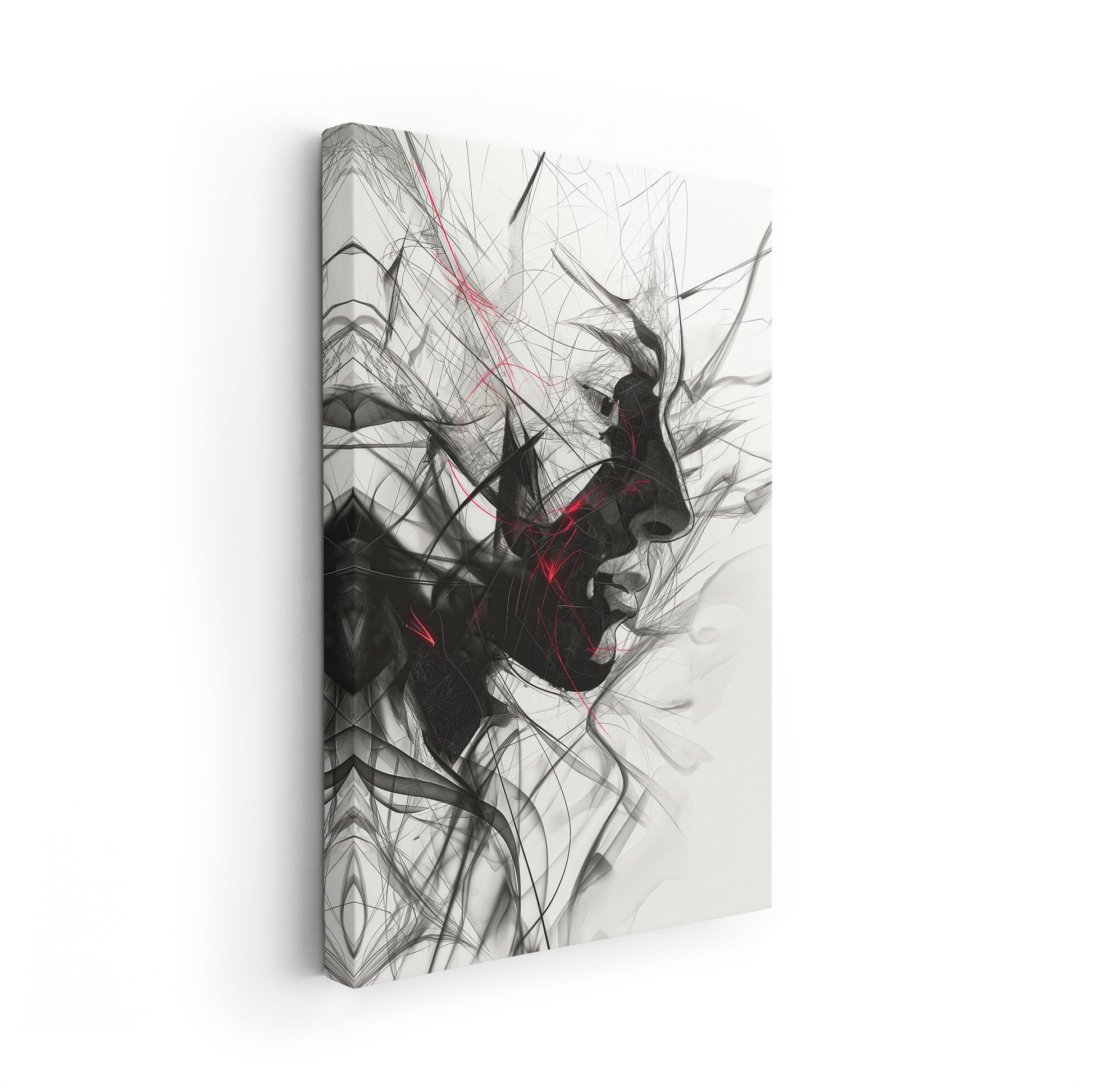 Interwoven Soul - Abstrakte digitale Kunst auf Leinwand