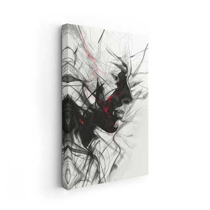 Interwoven Soul - Abstrakte digitale Kunst auf Leinwand