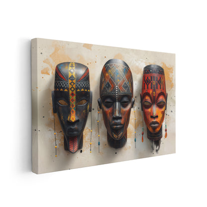 Art of Masks - Afrikanische Kunst auf hochwertiger Leinwand