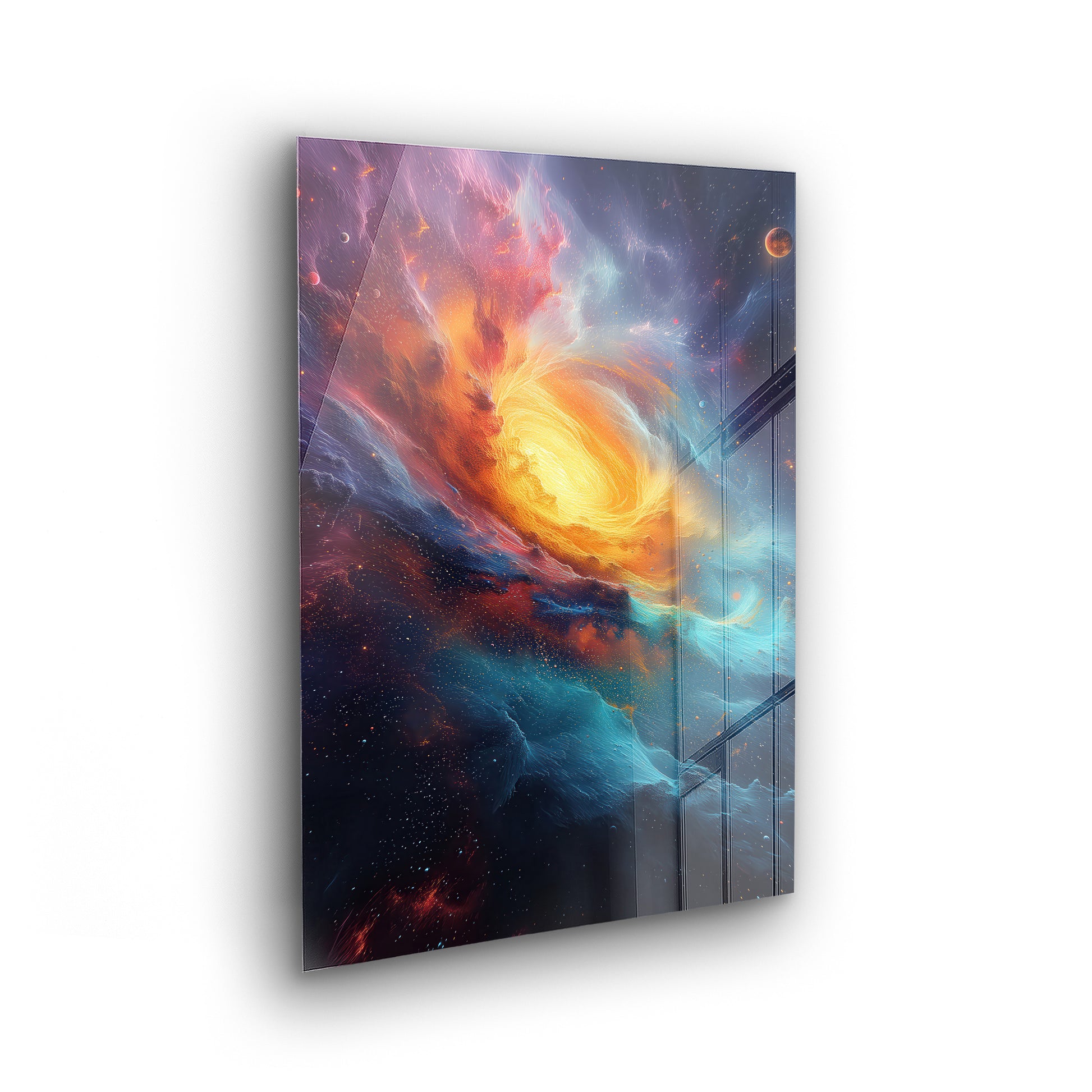 Interstellar Colorscape - bunte Kunst als Acrylglas Wandbild