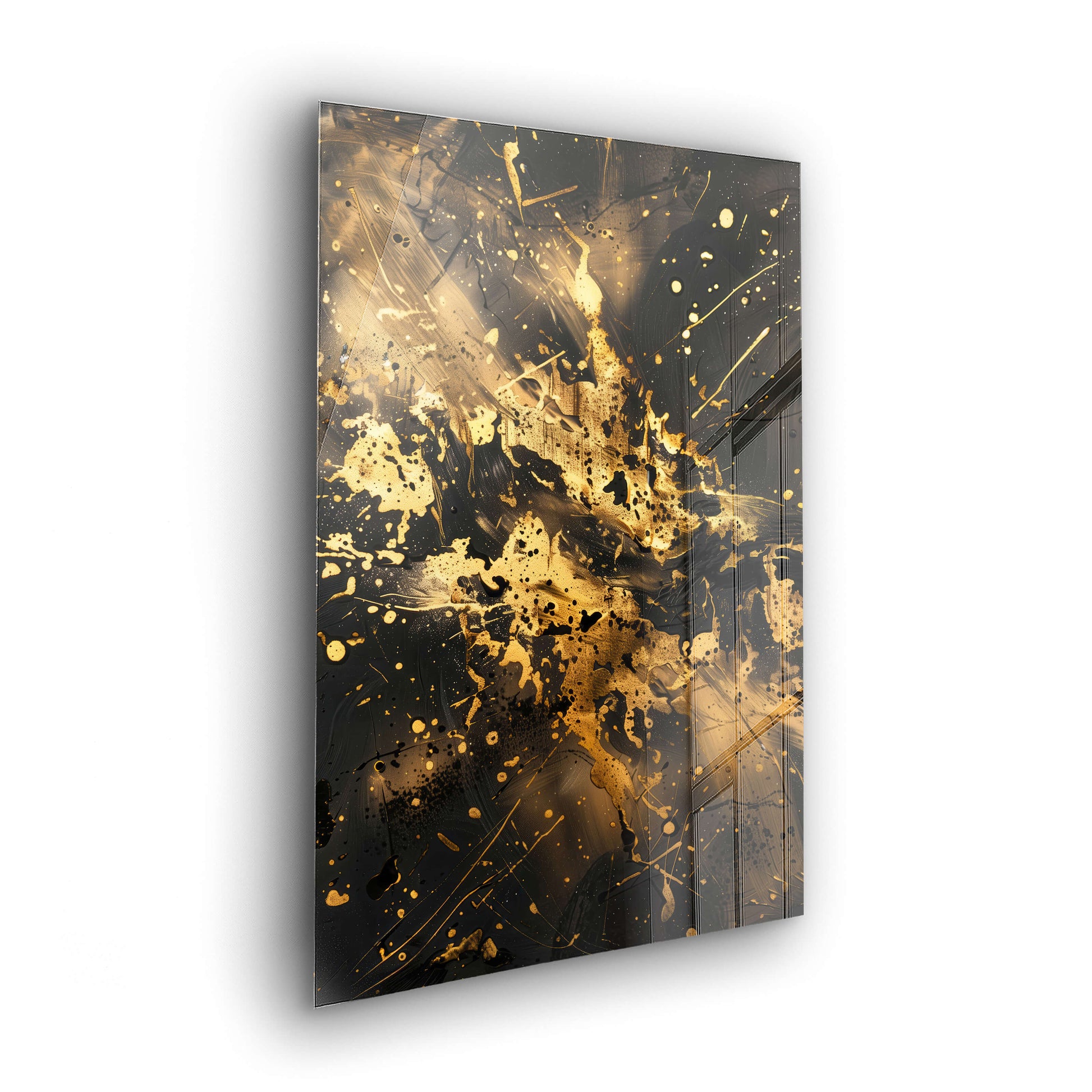 Golden Impressions - hochwertiges Wandbild in minimalistischer Inneneinrichtung