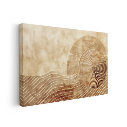 Oases of Calm - Afrikanische Kunst auf hochwertiger Leinwand